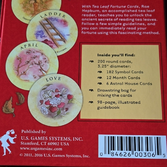 Tea Leaf Fortune Cards 200 Deck Rae Hepburn Ancient Chinese Reading Divination - Picture 11 of 16